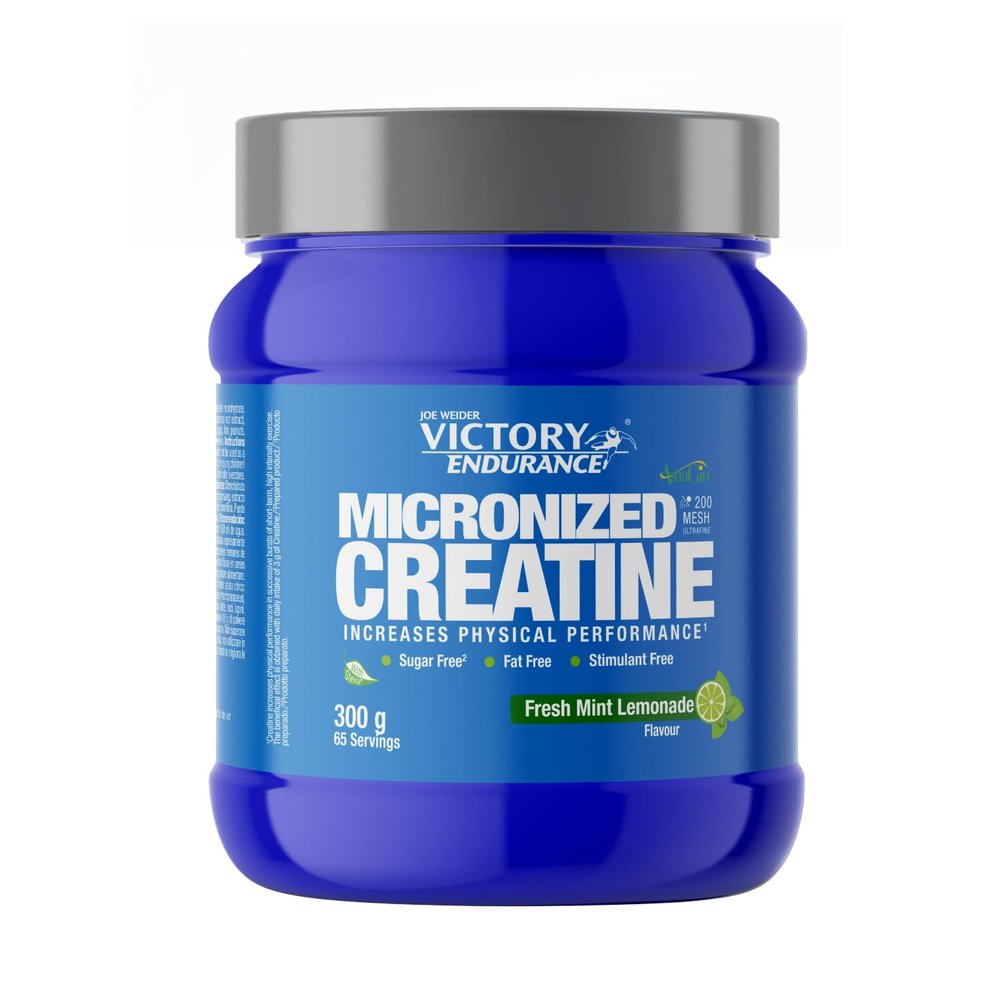 Victory Endurance Micronized Creatine (300g) Fresh Mint Lemonade Flavour. Creatine Monohydrate 200 Mesh Ultrafine with AstraGin improving Absorption, Sugar-Free, Vegan, Increases Physical Performance