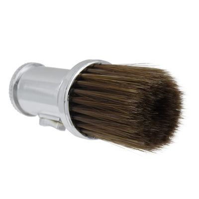 SKISUNO Hair Cleaner Brush Neck Duster Broken Hair Removal Brush Silver Barber Supplies Hairdressing Salon Cleaning Tool for Professional Hairdressers