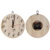 8in Wood Sauna Clock with Large Arabic Numerals, Easy to Read, Heat Resistant Sauna Accessory for Sauna Room Home Decor view 3