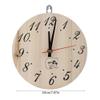 8in Wood Sauna Clock with Large Arabic Numerals, Easy to Read, Heat Resistant Sauna Accessory for Sauna Room Home Decor view 4