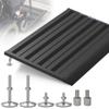 Nuvium Threshold Ramp for Doorways, Adjustable Height 2.6"-6" Aluminum Wheelchair Ramp with Heightening Screws and Swivel Angle Leg, 1100lbs Load Capacity, 22Wide Curb Ramp for Trolley,Power Chairs view 1