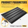 Nuvium Threshold Ramp for Doorways, Adjustable Height 2.6"-6" Aluminum Wheelchair Ramp with Heightening Screws and Swivel Angle Leg, 1100lbs Load Capacity, 22Wide Curb Ramp for Trolley,Power Chairs view 2