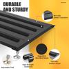 Nuvium Threshold Ramp for Doorways, Adjustable Height 2.6"-6" Aluminum Wheelchair Ramp with Heightening Screws and Swivel Angle Leg, 1100lbs Load Capacity, 22Wide Curb Ramp for Trolley,Power Chairs view 4