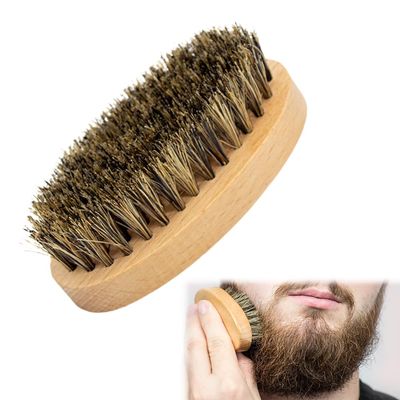 Bavooty Beard Brush for Men,Boar Bristle Beard,Boar Bristle Hair Brush,100% Boar Bristle Brush,Combing Beard,for Combing Beard Hair,Beard Care