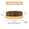 Bavooty Beard Brush for Men,Boar Bristle Beard,Boar Bristle Hair Brush,100% Boar Bristle Brush,Combing Beard,for Combing Beard Hair,Beard Care view 2
