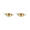 2 Set of Korean Ramen Pot Pan Dry Pots Multipurpose Household Korean Ramen Noodle Pot 18 cm, Gold view 1