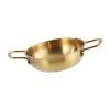 2 Set of Korean Ramen Pot Pan Dry Pots Multipurpose Household Korean Ramen Noodle Pot 18 cm, Gold view 2