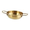 2 Set of Korean Ramen Pot Pan Dry Pots Multipurpose Household Korean Ramen Noodle Pot 18 cm, Gold view 4