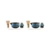 2 Set of 4 Pieces Traditional Matcha Set Best Gift for Tea Lovers Beverage Family, Blue view 1