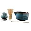 2 Set of 4 Pieces Traditional Matcha Set Best Gift for Tea Lovers Beverage Family, Blue view 2