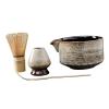4 Pieces Traditional Matcha Set Best Gift for Tea Lovers Beverage Family, White view 3