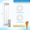 16 Restaurant Ice Cream Cone Dispenser, Fit for Most Cone & Waffle Cone on Market, Self Adhesive Wall Mount Cone Holder for Coffee Dounut Store Ice Cream Machine, Easy to Clean view 3