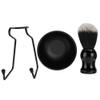 3 Piece Men's Shaving Brush Set, Men's Shaving Tool Holder, Hair Brush Soap Bowl for Men Teenage Boys Gift(tripartite)
