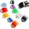 LOPHE 10 Pcs Hair Clipper Guards Cutting Guides for Hair Clipper with Metal Clip, from 1/16 Inch to 1 Inch (1.5-25mm), Hair Clipper Limit Replacement Comb for Hairdressing Salons and Home, Multi-Color view 1