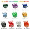 LOPHE 10 Pcs Hair Clipper Guards Cutting Guides for Hair Clipper with Metal Clip, from 1/16 Inch to 1 Inch (1.5-25mm), Hair Clipper Limit Replacement Comb for Hairdressing Salons and Home, Multi-Color view 2