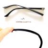 1 Pair Glasses Frame Replacement Temple Arms, Eyeglass Arms Legs Replacement Repair Kit Double Teeth Universal, Black view 2