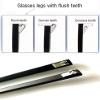 1 Pair Glasses Frame Replacement Temple Arms, Eyeglass Arms Legs Replacement Repair Kit Double Teeth Universal, Black view 4