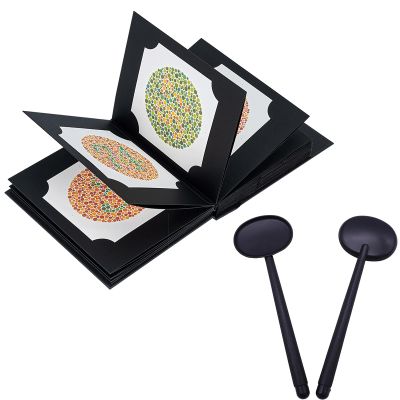 KEhtu Ishihara Test Card Book, Color Vision Test Book Includes 38 Pseudo-equicolor Discs, Used To Judge The Degree Of Color Vision Defects Of Patients, Optical Optometry Accessories