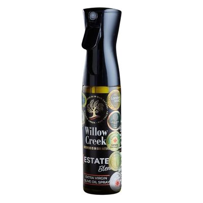 Willow Creek | Extra Virgin Olive Oil Spray | 300ml | Globally Award Winning | Non-Drip | Refillable | Precise | Zero Waste | Ideal for Salad, Pasta, Pizza, Meat, Veg | Cooking | Olive Oil Spray