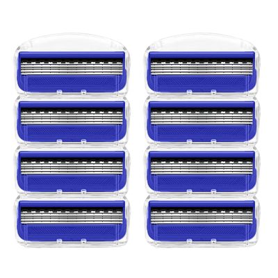 Asheyya 8PCS 5-Layer Razor Blades, Smooth Sliding