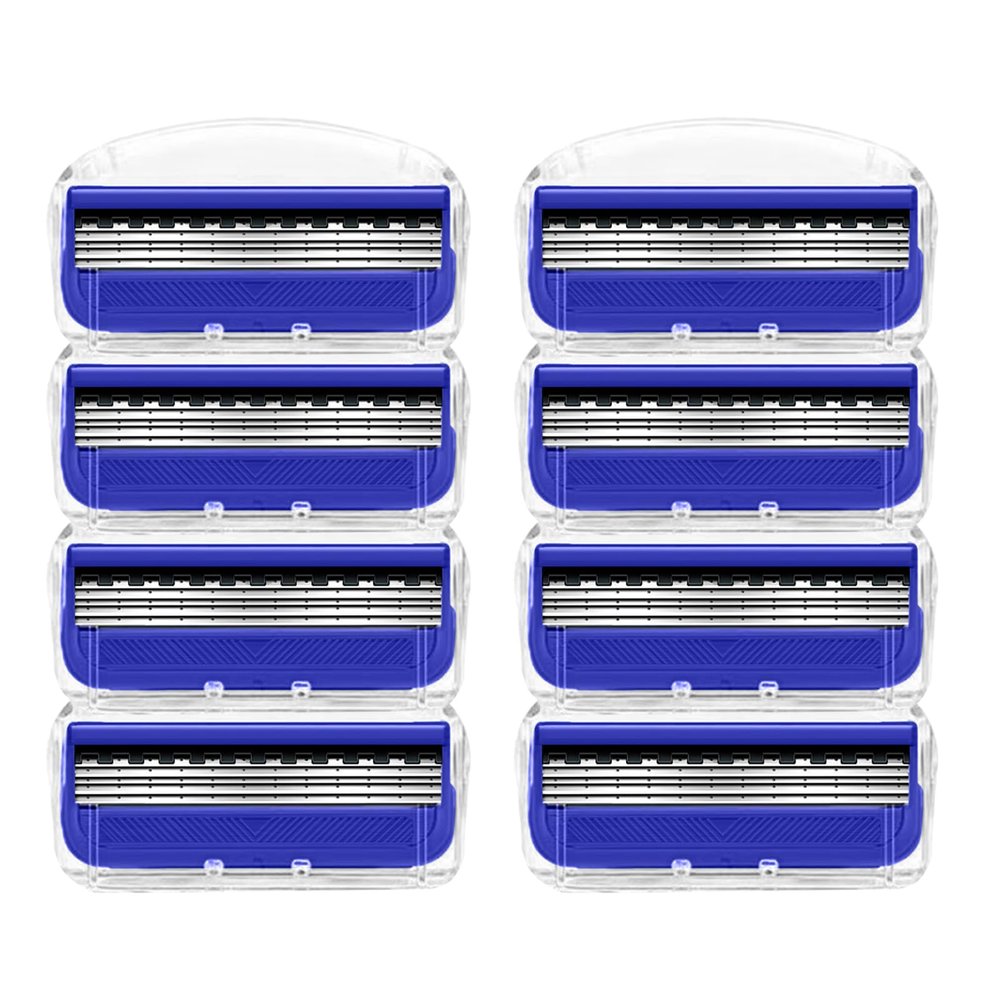 Asheyya 8PCS 5-Layer Razor Blades, Smooth Sliding