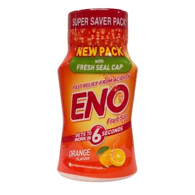 Fruit Salt Sachet 6N*5GM Jeera, Ajwain and Kala Namak 3 in 1 Flavour Instant Enery Drink Sachet ENOFast Relief (E N O - Pack of 5)