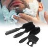 Men Beard Brush Set, 4pcs with Reinforced Nylon Hair, Ergonomic Handle, Comb and Brush for Barber Shop view 2