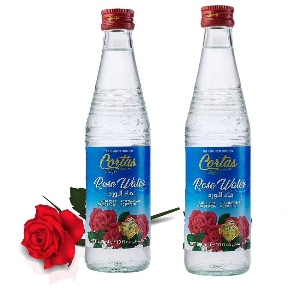 Natural Floral Water Essence, Pure Distillation, 300ml Pack of 2