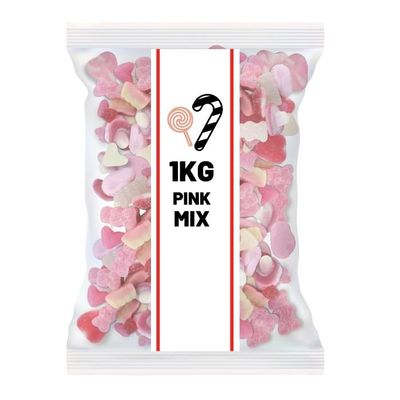 1kg Pink Pick and Mix Sweets