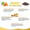 Honor Stone - Turmeric Capsules with Ginger & Black Pepper  1950mg High Strength 95% Curcuminoids, Curcumin  Joint Support & Inflammation Supplement  Vegan, Gluten Free  60 Capsules (not Tablets) view 3