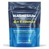 Magnesium Glycinate 4-in-1 Complex | 2000mg Per Serving as Bisglycinate, Malate, Citrate & Oxide | Quadruple Absorption 506mg Elemental | 90 High Strength Vegan Capsules | UK Made view 1