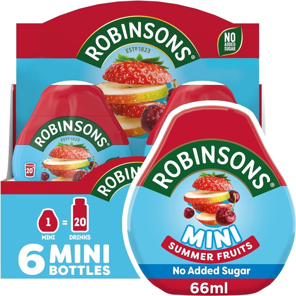 Mini - No Added Sugar - Low Calorie (66 ml (Pack of 6), Summer Fruits)