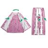 GONGGUJ Nursing Suit Fully Open Hospital Gown Unisex Patient Gowns Dialysis Chemo Clothing with Self-adhesive Stick on Both Sides for Women or Men view 3