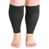Hotfiary Calf Compression Sleeves for Women & Men, 20-30 mmHg Graduated, Plus Size S-7XL, Firm Support Footless Compression Socks, Wide Calf & Leg Support Brace for Flight, Travel, Nurses, Pregnancy view 1