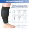 Hotfiary Calf Compression Sleeves for Women & Men, 20-30 mmHg Graduated, Plus Size S-7XL, Firm Support Footless Compression Socks, Wide Calf & Leg Support Brace for Flight, Travel, Nurses, Pregnancy view 2