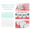 220 Pieces Interdental Brushes, Silicone Dental Brushes Teeth Brush Picks for Braces Oral Cleaning, Tooth Flossing Brush Disposable for Cleaning, Toothbrush Clean Tool view 4