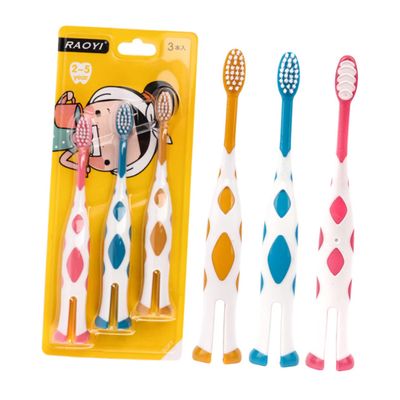minkissy 6Pcs Kids Toothbrushes with Soft Bristles and Plastic Handles, Suitable for Children Aged 2-5, Bathroom Accessories for Gentle Oral Care