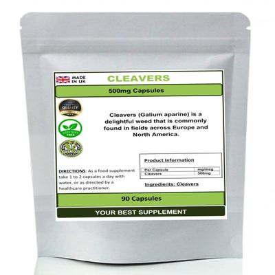Cleavers Capsules 100% Natural Pure no additives (Galium aparine) (90)