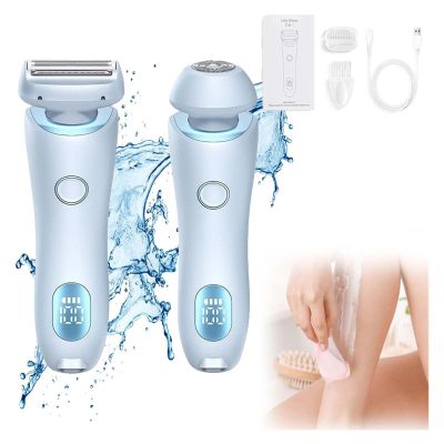 SilkyGlide Pro Hair Remover,SilkGlide Razor,SilkGlide Epilator Painless Hair Removal at Home, SilkyGlide Pro Fessional Hair Remover,2 in 1 Electric Shaver Razors,Bikini Trimmer for Pubic Hair (Blue)