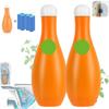 Bowling Blue Bubble Toilet Bowl Cleaner, Automatic Long-Lasting Toilet Bowl Cleaner in Bottle, Toilet Fresheners Deodorizing & Descaling, for Cistern Prevents Limescale (2pcs) view 1