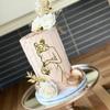 Pregnant Lady Cake Topper, Acrylic Pregnancy Cake Topper Decoration Baby Shower Birthday Cake Side Decoration Mother's Day Party Supplies view 1