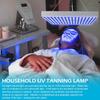 MIDUOLAI Home Tanning Lamp,45W Face and Body Sunlamp with Hanging Ring Hook and Blindfold,460nm Full Blue Therapy Lamp LED Skin Tanning Light with 225pcs LEDs,A view 3