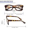 MMOWW 3 Pack Oversized Reading Glasses for Women Square Frame Fashion Style Readers Blue Light Blocking Reading Glasses (3 Packs, +1.0) view 4