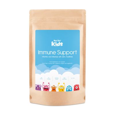 Kids Immune Support Zero Additives 60 Capsules - Non-GMO Immune Support for Kids