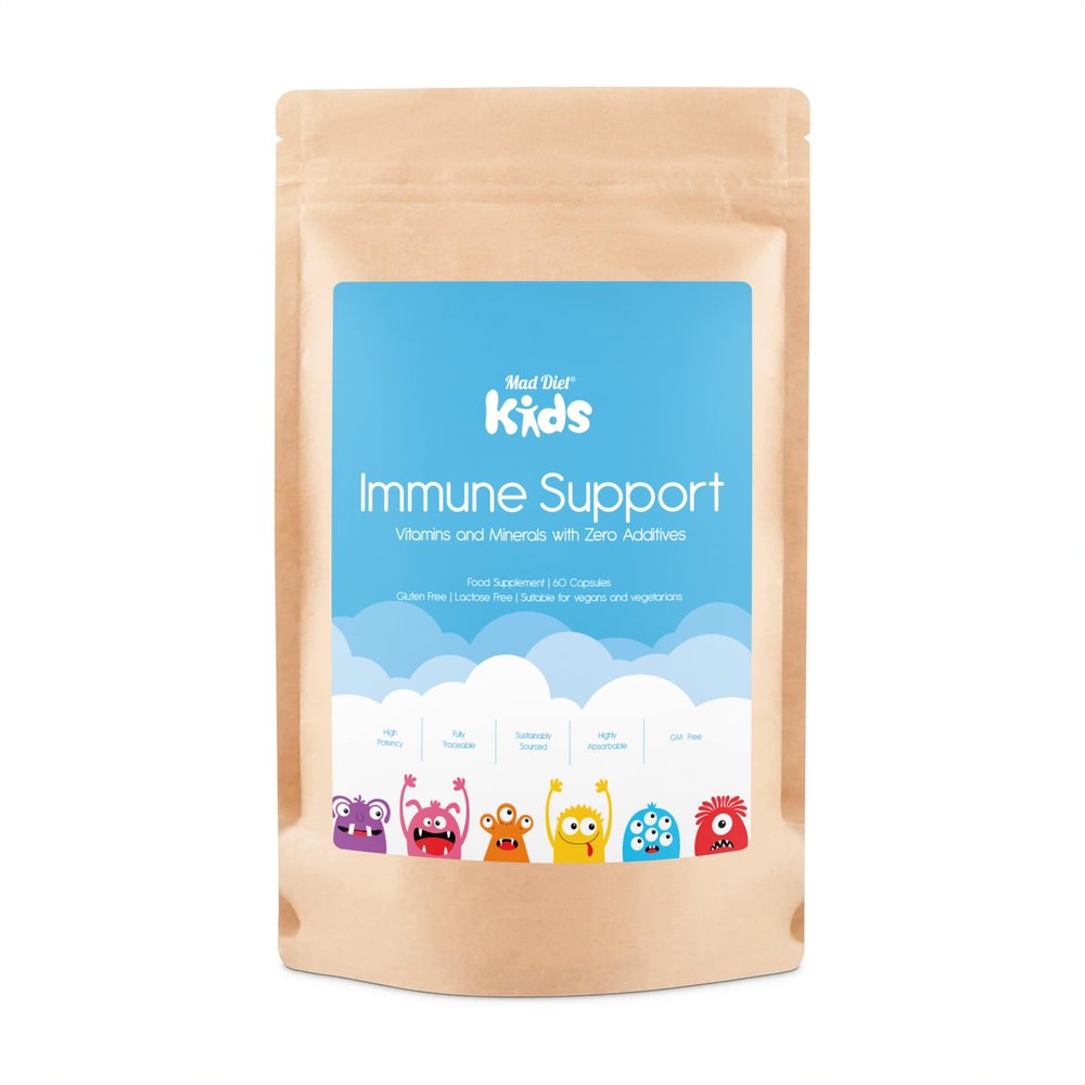 Kids Immune Support Zero Additives 60 Capsules - Non-GMO Immune Support for Kids