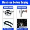 KWIBYBGS Two Front Wheelchairsor, Replacement Parts for Silenters for Rolling on The Ground,Easy to Install/8In/20Cm view 3