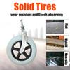 KWIBYBGS Two Front Wheelchairsor, Replacement Parts for Silenters for Rolling on The Ground,Easy to Install/8In/20Cm view 4