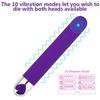 10 Modes Quiet Bullet Massage Wand Portable Silicone Massage Ball Powerful Handheld Electric Bullet Viberate Personal Body Relaxation Gift for Woman Men,Women Trainer Muscle Back Tool (Purple) view 3