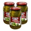 Rolnik Sauerkraut with Carrot, Kapusta and Sour Cucumber, 900g Jar, Polish, Sweet and Tangy Flavor (3 Pack, Sour Cucumber) view 1