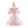 Asudaro Cosplay Maid Costume Sweet Cosplay, Maid Costume Cosplay Outfit Bows Dress,Womens Traditional Alice Fancy Dress,for Halloween Performance view 3